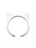 Elli Ring 925 Sterling Silber Geo, Katze in Silber