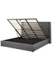 Beliani 2-tlg Doppelbett LUBBON in Grau