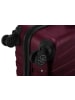 suitline 3er Kofferset Rollkoffer Hartschalen-Koffer Reisetrolleys TSA in Burgund