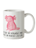 Mr. & Mrs. Panda Trinkbecher Axolotl Niedlich mit Spruch in Weiß