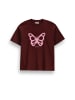 Coccodrillo T-Shirt mit kurzen Ärmeln in dunkelrot