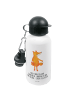 Mr. & Mrs. Panda Kindertrinkflasche Fuchs Laterne mit Spruch in Weiß