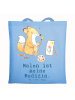 Mr. & Mrs. Panda Tragetasche Fuchs  Malen mit Spruch in Sky Blue