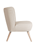 58 aufm Kessel SESSEL Kassi Bezug Kunstleder Buche natur / beige