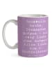Mr. & Mrs. Panda Tasse Spruch 2. Hochzeitstag Baumwollhochzeit m... in Lavendeltraum