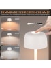 ZMH Tischleuchte LED in weiß Tragbar Kabelloses Nachtlampe Touch Dimmbar