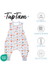 TupTam Babyschlafsack mit Beinen Unwattiert in grau/orange