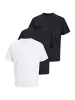 Jack & Jones T-Shirt Cotton Relaxed in Schwarz / weiß