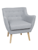 Beliani Sessel DRAMMEN in Grau/Braun - (W) 71 x (H) 84 x (L) 54 cm