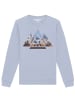 wat? Apparel Sweatshirt Geometric Landscape in Serene Blue