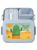 Mr. & Mrs. Panda Lunchbox Kaktus Sonne Design mit Spruch in Blau Pastell