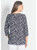 GOLDNER Bluse mit Muster, Halbarm in schwarz / gemustert