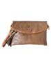 Florence Florence Umhängetasche, Clutch, Handgelenktasche taupe, tan (braun) ca. 23cm