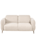 Beliani 2-Sitzer Sofa ARTUNA in Weiß/Braun - (W) 164 x (H) 78 x (L) 92 cm