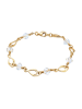 Elli Armband 925 Sterling Silber Feder, Oval in Gold