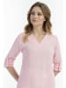 Usha Damen Blusenshirt Mit Spitze in Hellrosa