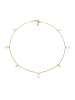 Elli Halskette 925 Sterling Silber Astro, Halbmond, Sterne, Stern in Gold