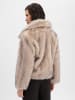 Noisy may Kunstfelljacke NMMoira in beige anthrazit - 0001
