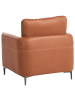 Beliani Sessel CILENS in Braun/Grau - (W) 85 x (H) 90 x (L) 82 cm