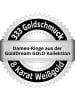 GoldDream Goldring 333 Weißgold - 8 Karat, Twist Größe 56 (17,8)