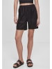 Urban Classics Urban Classics Damen Ladies Linen Mixed Shorts in black