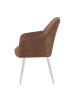 DUBI Möbel 2er-Set: Esszimmerstuhl THOMAS-SANA in Braun- (B)57 x (H)85 x  (T)62 cm