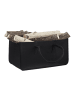 relaxdays 3x Filzkörbe in Schwarz/ Grau/ Anthrazit - (B)25 x (H)25 x (T)50 cm