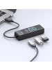 Orico Orico PWC2U-U3 3-Port-USB-Hub (2x USB-A 3.0, 1x USB-C 3.0, 0,5 m Kabel)