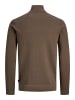 Jack & Jones Sweatshirt mit halbem Reißverschluss in Morel