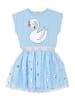 Denokids Dress Swan&Stars in Light Blue