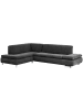 58 aufm Kessel ECKSOFA mit Ottomane links Kaye Fuß verchromt/anthrazit