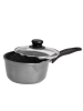 Stoneline Stielkasserolle 18 cm | mit Deckel in Anthrazit
