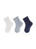 Sterntaler Socken 3er-Pack uni in lichtgrau