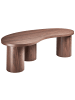 Beliani Couchtisch EASTON in Braun - (W) 130 x (H) 40 x (L) 52 cm