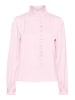 Vero Moda Business Satin Bluse Elegantes Volant Hemd VMADJURE in Rosa