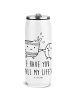 Mr. & Mrs. Panda Getränkedosen Trinkflasche Kaffee Bohne mit Spruch in Weiß
