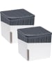 Wenko Raumentfeuchter Cube, Weiß, 1000 g, 2er Set, Raumentfeuchter Mod. Cube, Weiß, 1000 g, 2er Set in Weiß