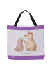 Mr. & Mrs. Panda Totebag Bär Kind ohne Spruch in Grau Pastell