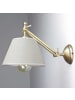 Licht-Erlebnisse Wandlampe (B)20 x (H)15 cm in Bronze hell glänzend Beige