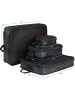 normani Reisetasche mit Rucksackfunktion 90 L mit 4 Kleidertaschen in Schwarz/Navy