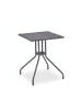 relaxdays Gartentisch "Rattan-Optik" in Grau - (B)61 x (H)75 x (T)61 cm