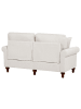 Beliani 2-Sitzer Sofa GINNERUP in Beige/Braun - (W) 154 x (H) 84 x (L) 76 cm