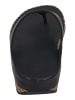 fitflop Zehentrenner LULU LUX GRAPHIC-WEAVE LEATHER TOE-POST SANDALS in schwarz