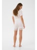 Cream Shorts Matilda Slim fit in Optical white