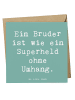 Mr. & Mrs. Panda Grußkarte Spruch Bruder Superheld mit Spruch in Meeresbrise