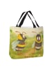 Mr. & Mrs. Panda Tasche Hummeln Kleeblatt Design ohne Spruch in Weiß