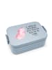 Mr. & Mrs. Panda Bento Box Axolotl Tanzen Motiv mit Spruch in Blau Pastell