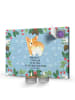 Mr. & Mrs. Panda adventskalender mit duftkerzen Corgi Po mit Spruch in Eisblau