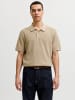 Jack & Jones Gestricktes Polo in Crockery 1