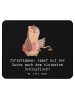 Mr. & Mrs. Panda Mousepad Juristin Schlupfloch mit Spruch in Schwarz